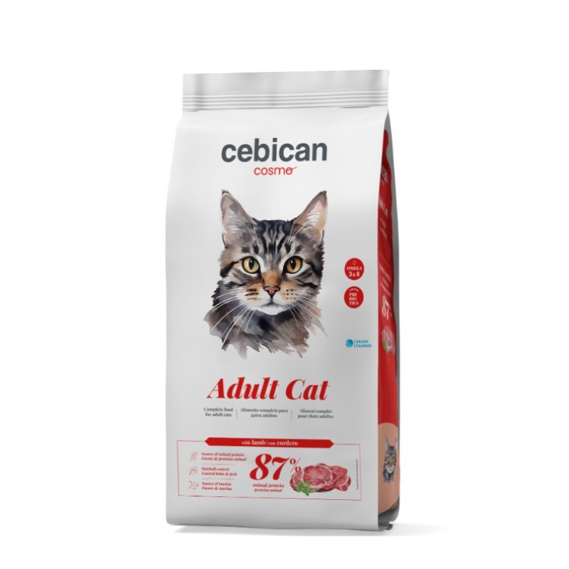 אוכל חתולים בוגר בטעם כבש